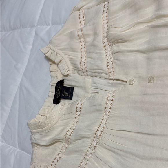 RACHEL Rachel Roy Ivory Long Sleeve Blouse - Picture 3 of 7